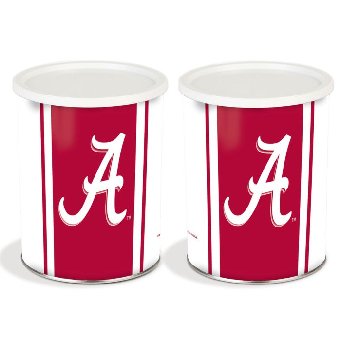 1 Gallon Alabama Crimson Tide Popcorn Tin