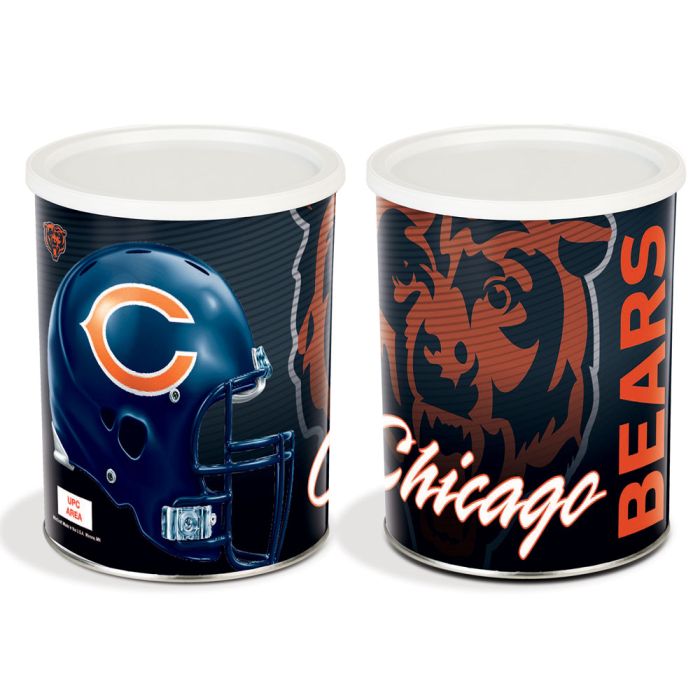 1 Gallon Chicago Bears Popcorn Tin