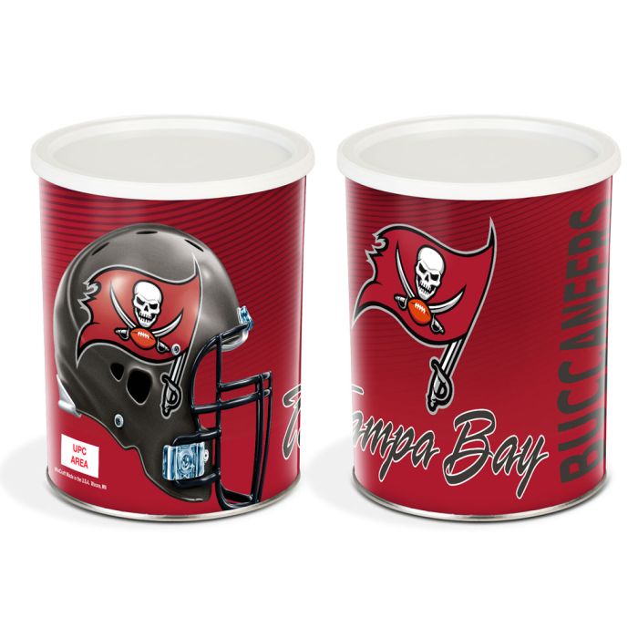 1 Gallon Tampa Bay Buccaneers Popcorn Tin