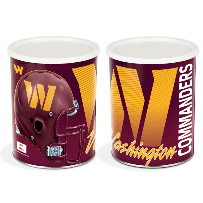 1 Gallon Washington Commanders Popcorn Tin