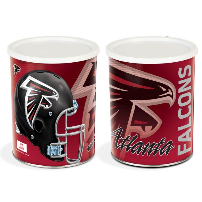 1 Gallon Atlanta Falcons Popcorn Tin
