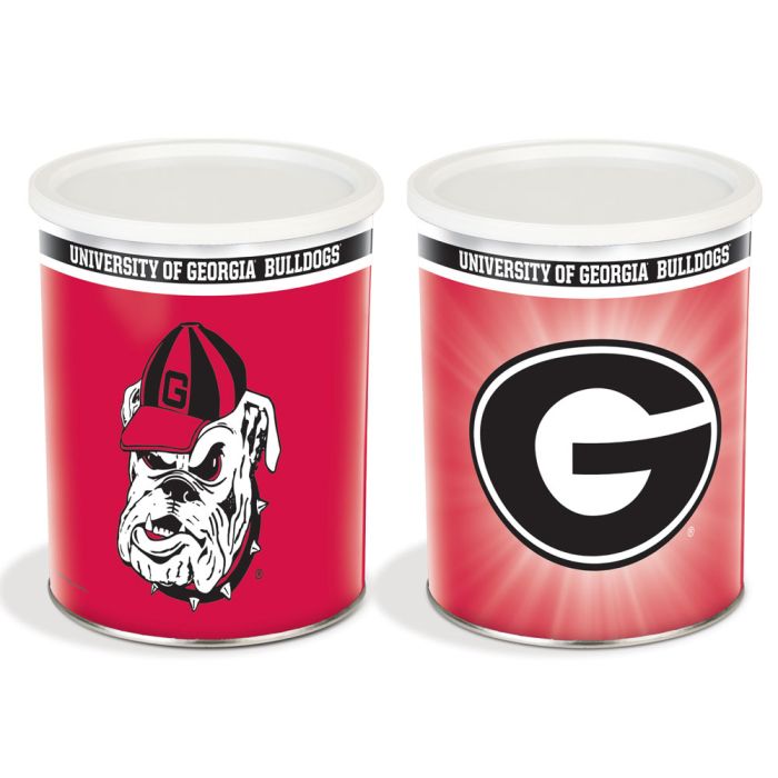 1 Gallon Georgia Bulldogs Popcorn Tin