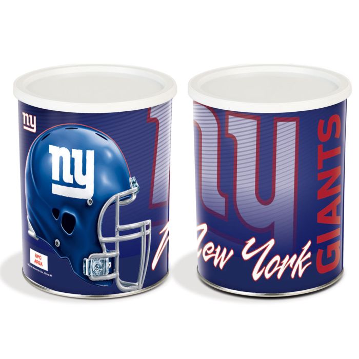 1 Gallon New York Giants Popcorn Tin