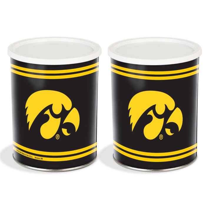 1 Gallon Iowa Hawkeyes Popcorn Tin