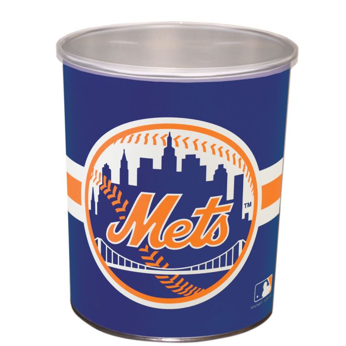 1 Gallon New York Mets Popcorn Tin