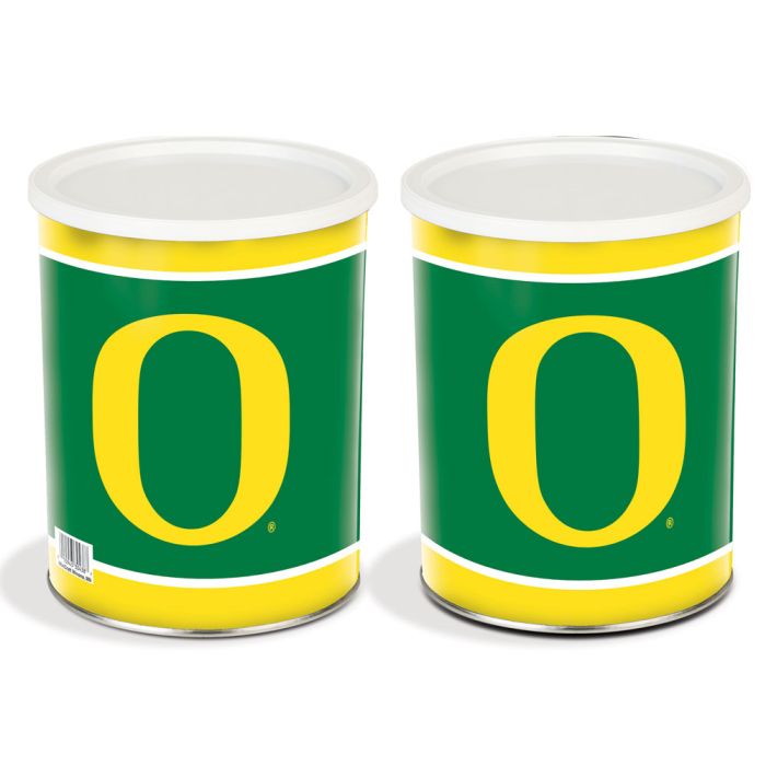 1 Gallon Oregon Ducks Popcorn Tin
