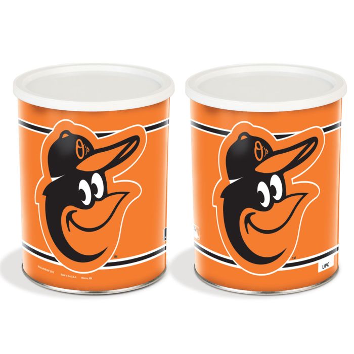 1 Gallon Baltimore Orioles Popcorn Tin