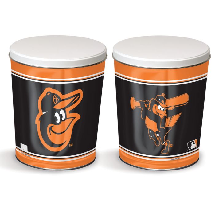3.5 Gallon Baltimore Orioles Popcorn Tin