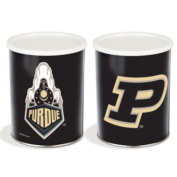 1 Gallon Purdue Boilermakers Popcorn Tin