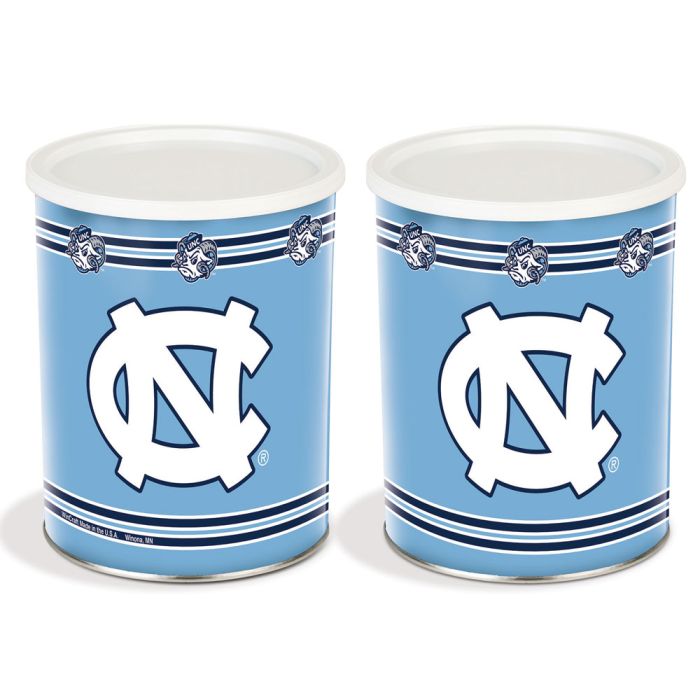 1 Gallon UNC North Carolina Tar Heels Popcorn Tin
