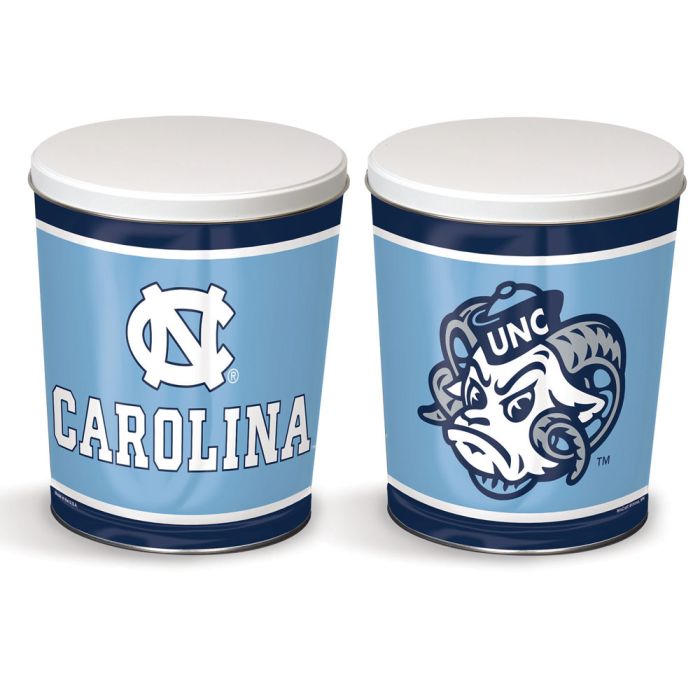 3.5 Gallon UNC North Carolina Tar Heels Popcorn Tin