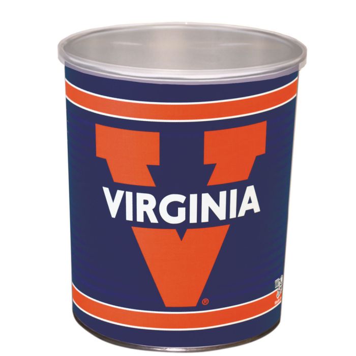 1 Gallon UVA Virginia Cavaliers Popcorn Tin