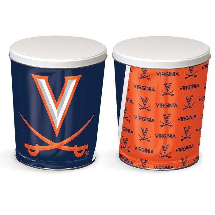 3.5 Gallon UVA Virginia Cavaliers Popcorn Tin