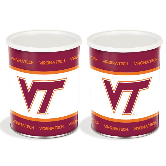 1 Gallon Virginia Tech Hokies Popcorn Tin