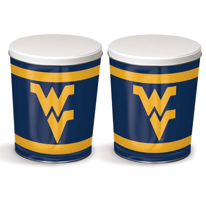 3.5 Gallon WVU West Virginia Mountaineers Popcorn Tin