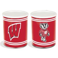 1 Gallon Wisconsin Badgers Popcorn Tin