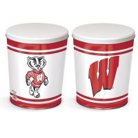 3.5 Gallon Wisconsin Badgers Popcorn Tin