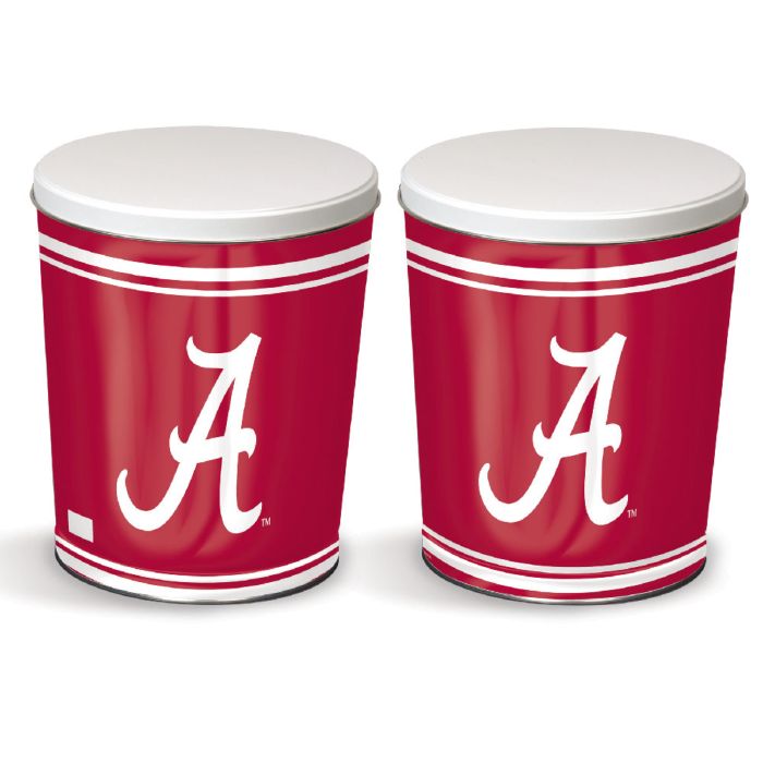 3.5 Gallon Alabama Crimson Tide Popcorn Tin