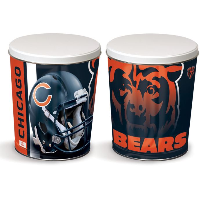 3.5 Gallon Chicago Bears Popcorn Tin