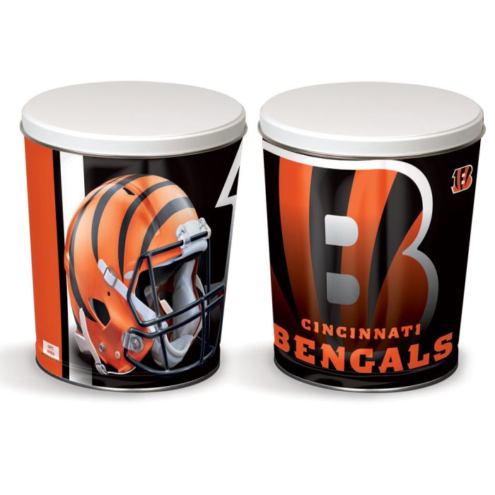 3.5 Gallon Cincinnati Bengals Popcorn Tin