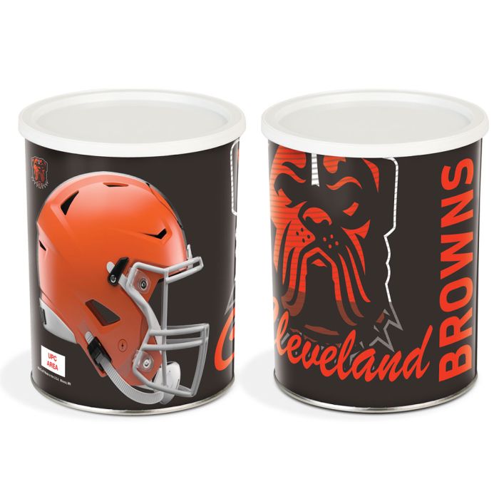 1 Gallon Cleveland Browns Popcorn Tin