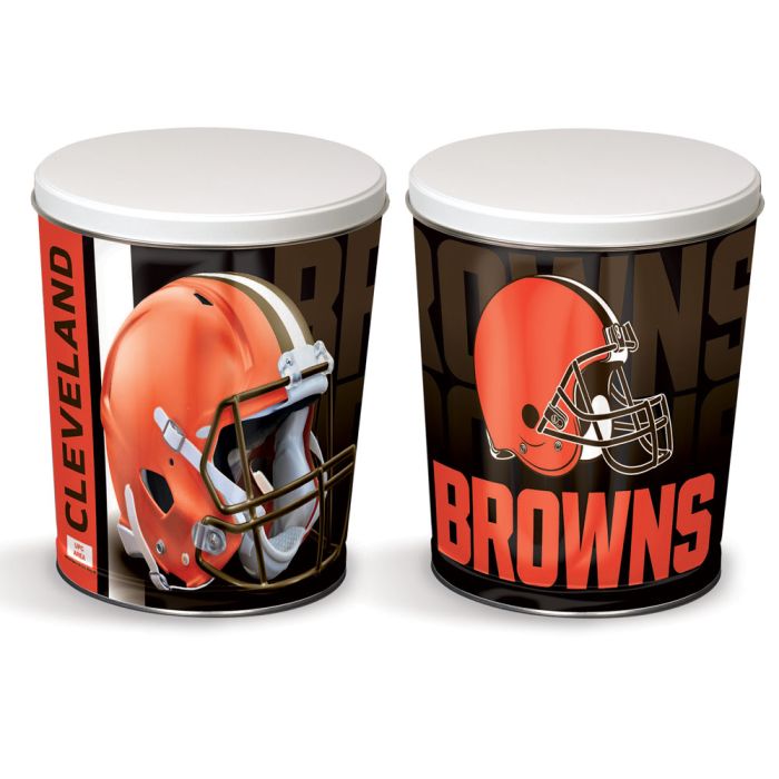 3.5 Gallon Cleveland Browns Popcorn Tin