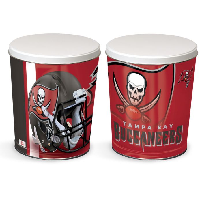 3.5 Gallon Tampa Bay Buccaneers Popcorn Tin