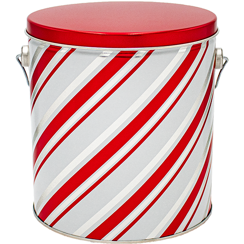 1 Gallon Candy Stripes Tin