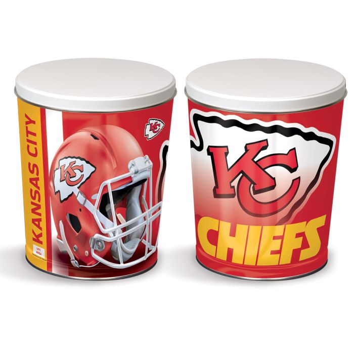 3.5 Gallon Kansas City Chiefs Popcorn Tin