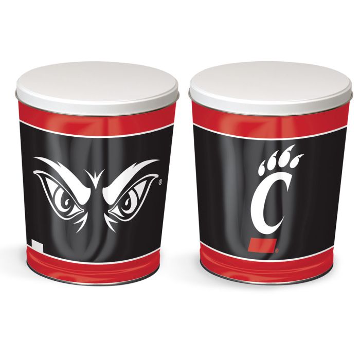 3.5 Gallon Cincinnati Bearcats Popcorn Tin