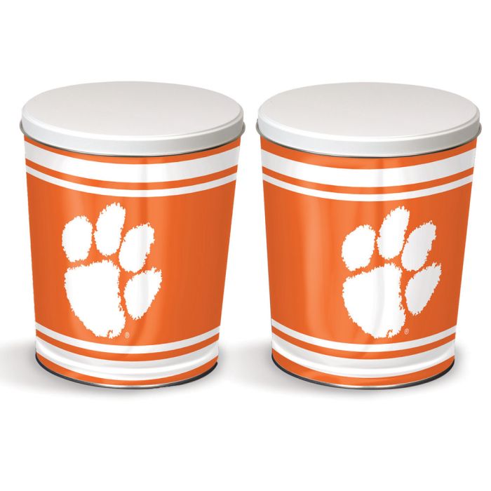 3.5 Gallon Clemson Tigers Popcorn Tin