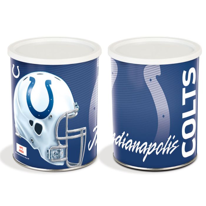 1 Gallon Indianapolis Colts Popcorn Tin