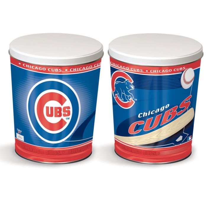 3.5 Gallon Chicago Cubs Popcorn Tin