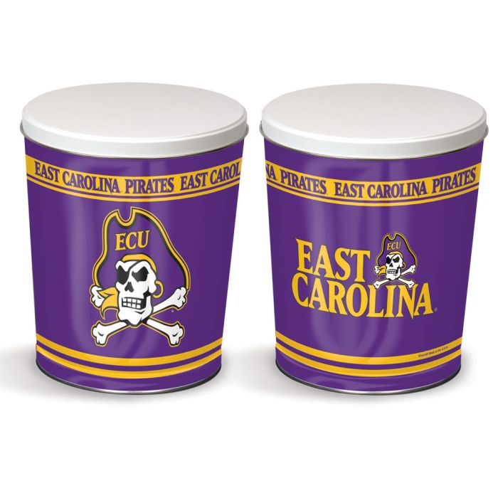 3.5 Gallon ECU East Carolina Pirates Popcorn Tin