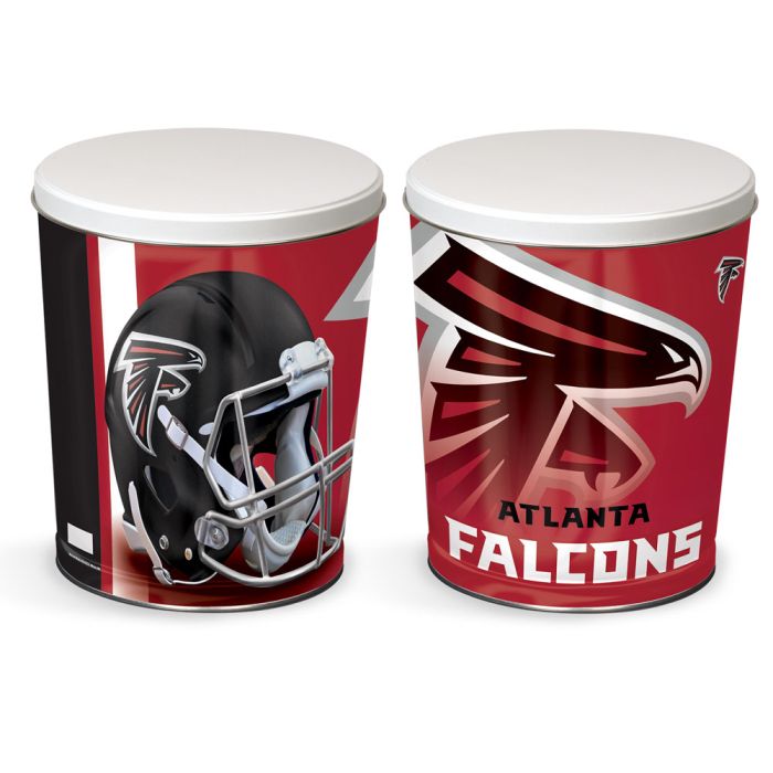 3.5 Gallon Atlanta Falcons Popcorn Tin