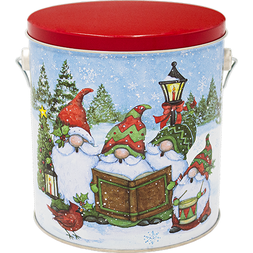 1 Gallon Festive Gnomes Tin