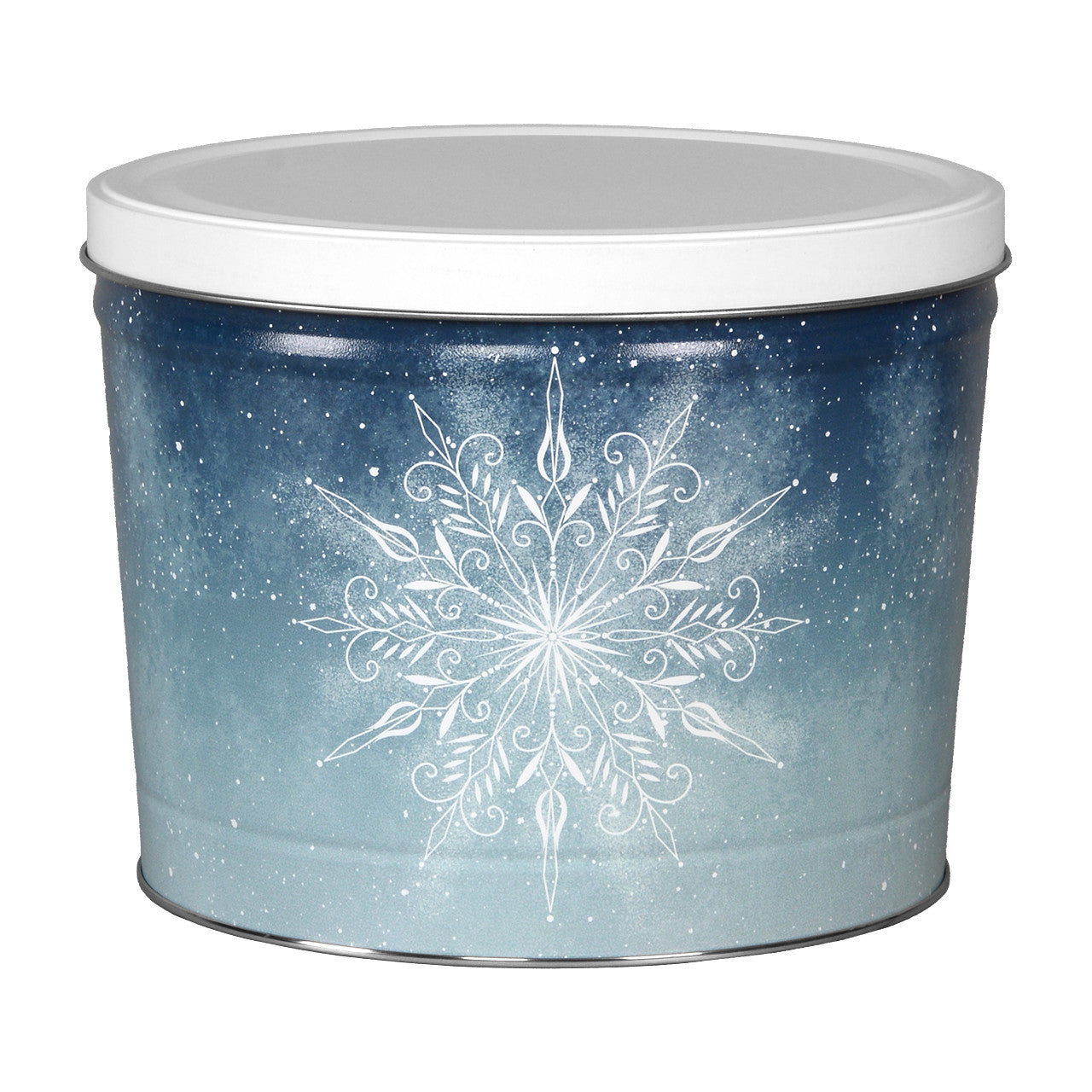 2 Gallon First Snow Popcorn Tin