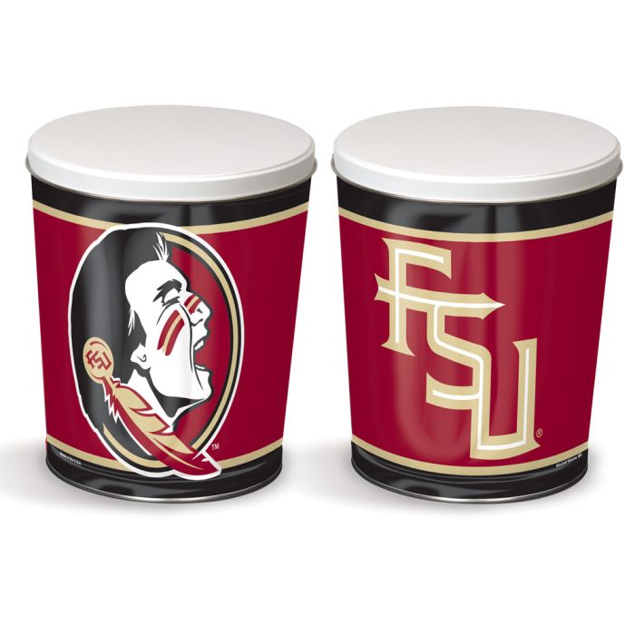 3.5 Gallon FSU Florida State Seminoles Popcorn Tin