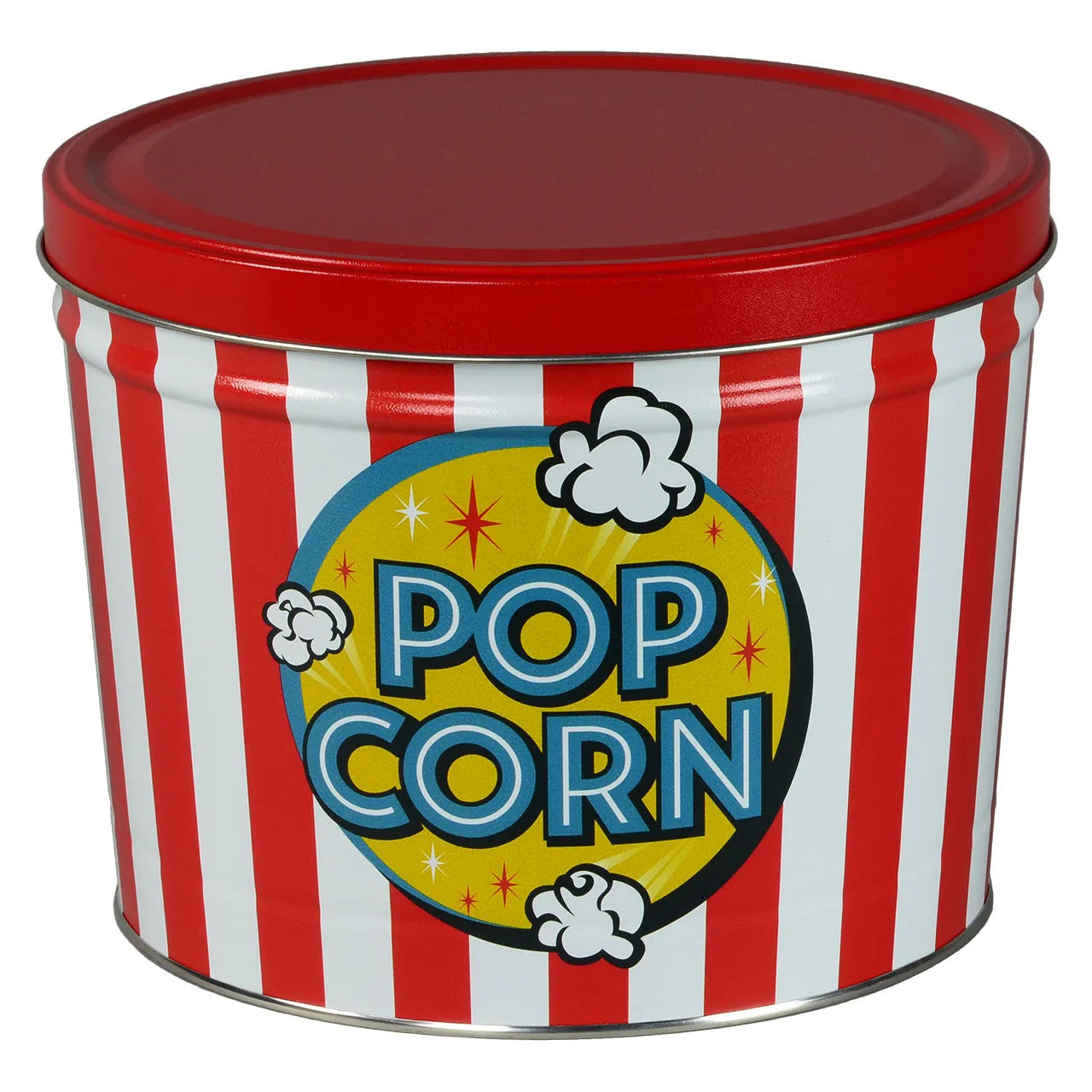 2 Gallon Freshly Popped Popcorn Tin