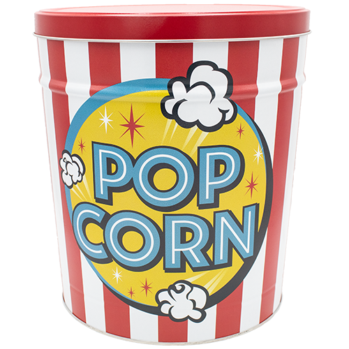 3.5 Gallon Freshly Popped Popcorn Tin