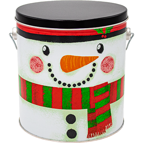 1 Gallon Friendly Snowman Tin