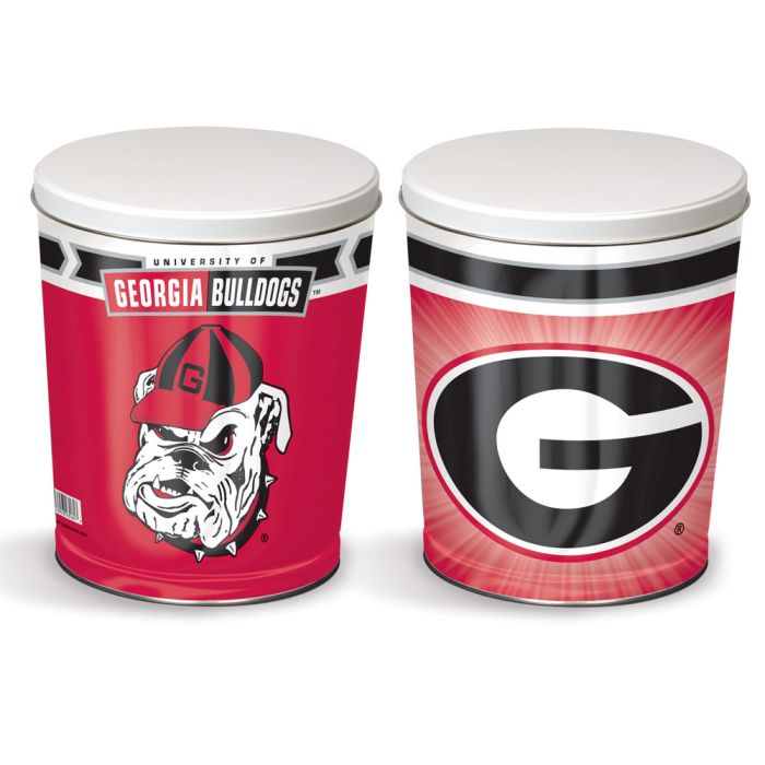 3.5 Gallon Georgia Bulldogs Popcorn Tin