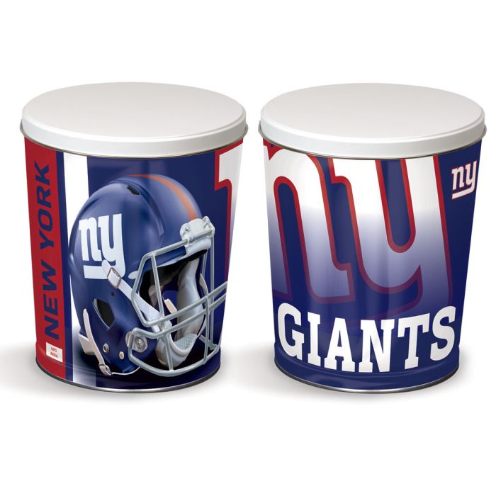 3.5 Gallon New York Giants Popcorn Tin