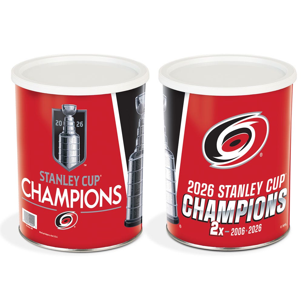 1 Gallon Carolina Hurricanes Stanley Cup Champions Tin