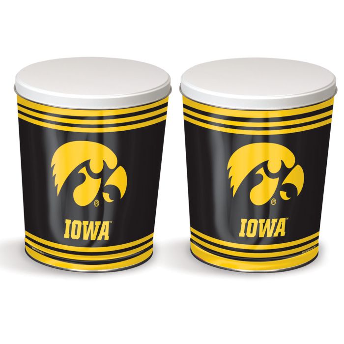 3.5 Gallon Iowa Hawkeyes Popcorn Tin