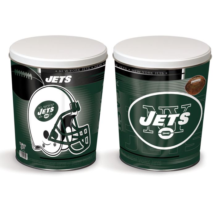 3.5 Gallon New York Jets Popcorn Tin