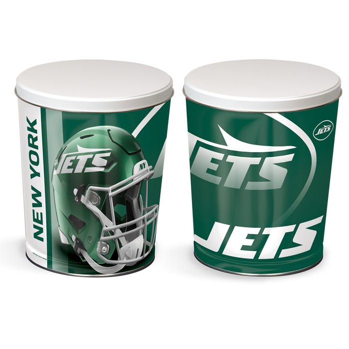 3.5 Gallon New York Jets Popcorn Tin