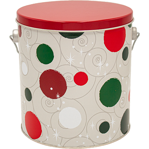 1 Gallon Jolly Dots Tin