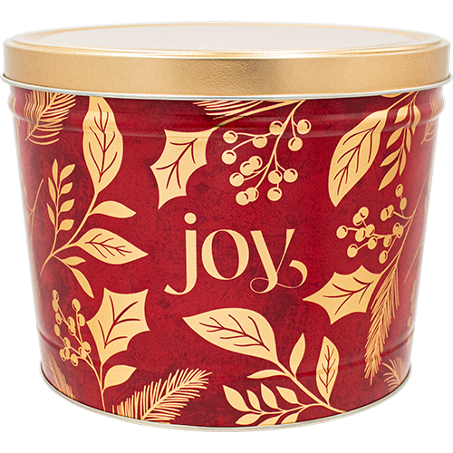 2 Gallon Joy Christmas Tin