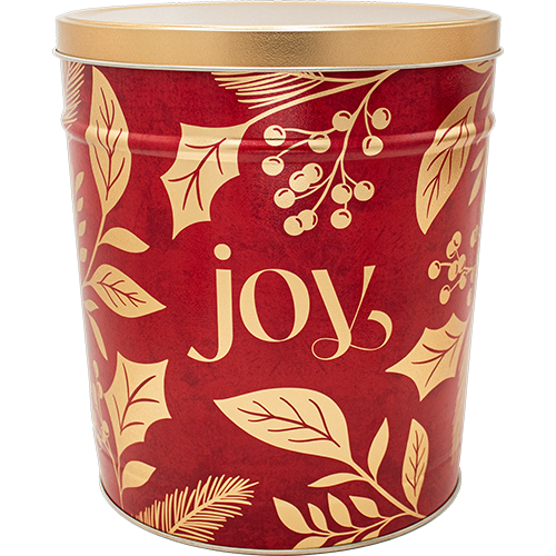 3.5 Gallon Joy Christmas Tin